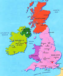 It is bordered by the atlantic ocean, the north sea, and the irish sea. England Ireland Scotland Map Danzabelica