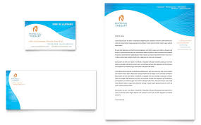 Physical Therapist Business Card Letterhead Template