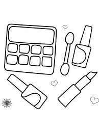 makeup coloring pages