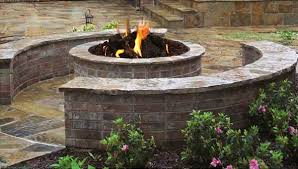 42 inch short round outdoor fire pit kit