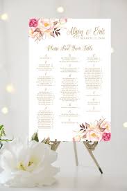 Wedding Seating Chart Alphabetical Large By