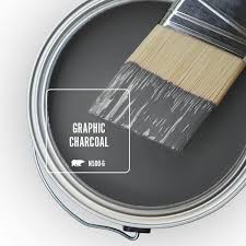Behr 6 1 2 In X 6 1 2 In N500 6 Graphic Charcoal Matte Interior L And Stick Paint Color Sample Swatch