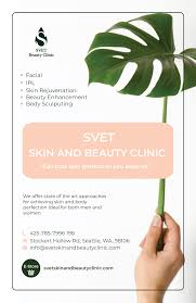 free skin beauty clinic templates