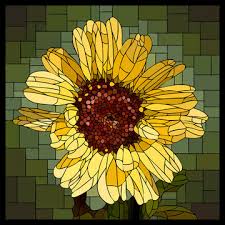 stained glass flowers images