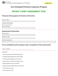 Patient Chart Assessment Tool