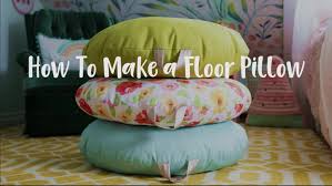 how to sew a diy floor pillow a step