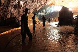 Image result for Six members of boys soccer team rescued from Thai cave they've been trapped in for 15 days