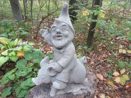 13 Cement Gnome Elf Riding Pig Garden