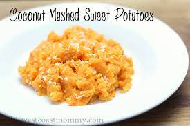 Mashed Sweet Potatoes With Coconut Milk gambar png