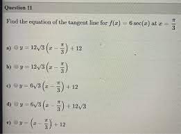 solved question 11 find the equation of