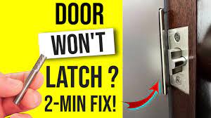 door won t latch shut 2 min fix