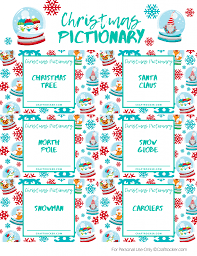 printable christmas pictionary game