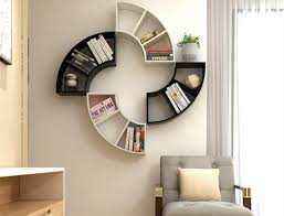 classic floating wall mounted bookcase