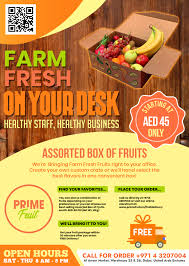 Modern, Colorful Flyer Design for Prime International Fruit LLC by Jordan  hale | Design #23265987
