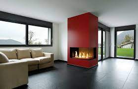 Davinci Right Corner Linear Gas Fireplace
