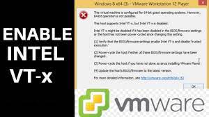 how to enable intel vt x enable intel