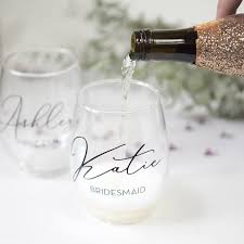 Bridesmaid Wine Glasses
