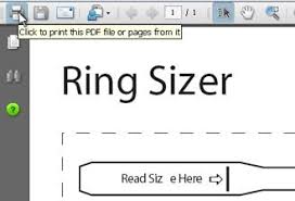 Paper Ring Sizer Printable Print Our Ring Size Chart