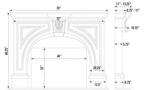 Atlanta Cast Stone Fireplace Mantel