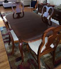 Solid Cherry Wood Dining Room Table