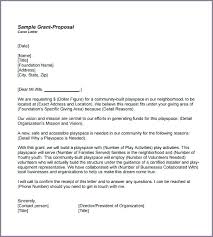 Sample Grant Application Cover Letter Sample Proposal Letter For