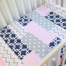 Baby Girl Crib Bedding Set Navy Blue