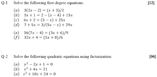 degree equations