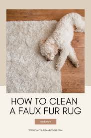 cleaning a faux fur rug wash at home