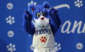 Gameday and today i m looking for all franklin the dog facebook. New 76ers Mascot Takes Aim At Robin Lopez Sports Illustrated