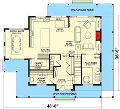 Home Floor Plan Featuring A Loft