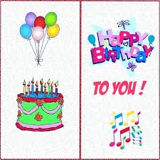 Happy Birthday Card Templates Free Idmanado Co