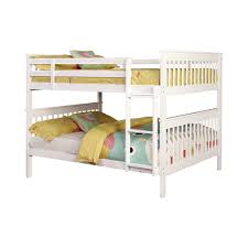 Merax wood bunk beds full over full bunk bed, with drawers and storage, white. Chapman Full Over Full Bunk Bed White Coaster Fine Furnitu