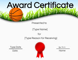 30 Free Basketball Certificates To Print Pryncepality