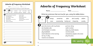 Occasionally, sometimes, often, frequently and usually can also go at the beginning or end of a sentence: Writing Sentences With Adverbs Adverbs Of Frequency
