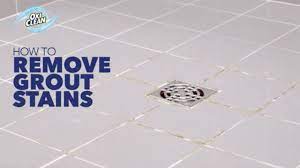 remove grout stains with oxiclean