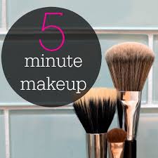 5 minute makeup tutorial doing the