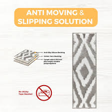 the sofia rugs non slip carpets set of 5 staır treads gray indoor geometric machine washable stair tread rug stair 67b gr 5