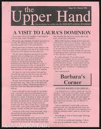 THE UPPER HAND; The Newsletter for Adults Who Like Red-Hot and Real Spanking