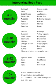 Homemade Baby Food Introducing Solids Schedule Baby Food