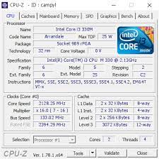 intel core i3 330m 2128 25 mhz cpu