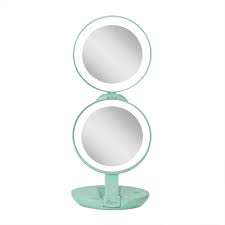 zadro 4 5 round led compact mirror 10x