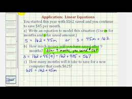 Ex Linear Equation Write