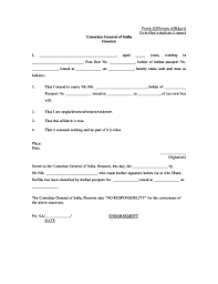 general affidavit forms and templates