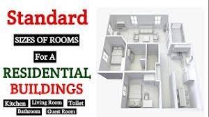 standard size of rooms in residential
