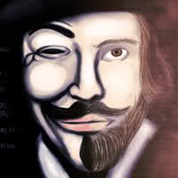 Guy Fawkes (Iorque, 13 de abril de 1570 — Londres, 31 de janeiro de 1606), também conhecido como Guido Fawkes, foi um soldado inglês católico que teve ... - Guy-Fawkes