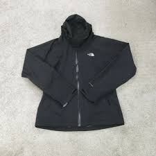 North Face Jacket Womens Small Black Long Sleeve Full Zip Up Hooded So
