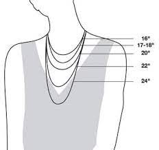 How to choose the length of a necklace? Necklace And Chain Size Guide Reeds Jewelers