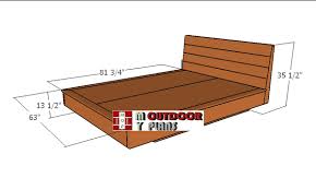 queen size floating bed plans pdf