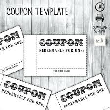 Free Printable Love Coupons Cute Coupon Template Make Your Own Book