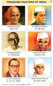 freedom fighters of india chart book